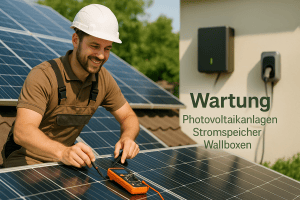 wartung photovoltaikanlagen stromspeicher bild