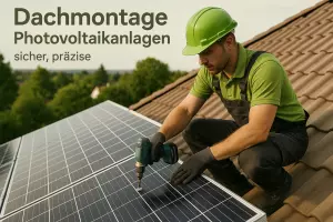 dachmontage photovoltaikanlagen sicher bild